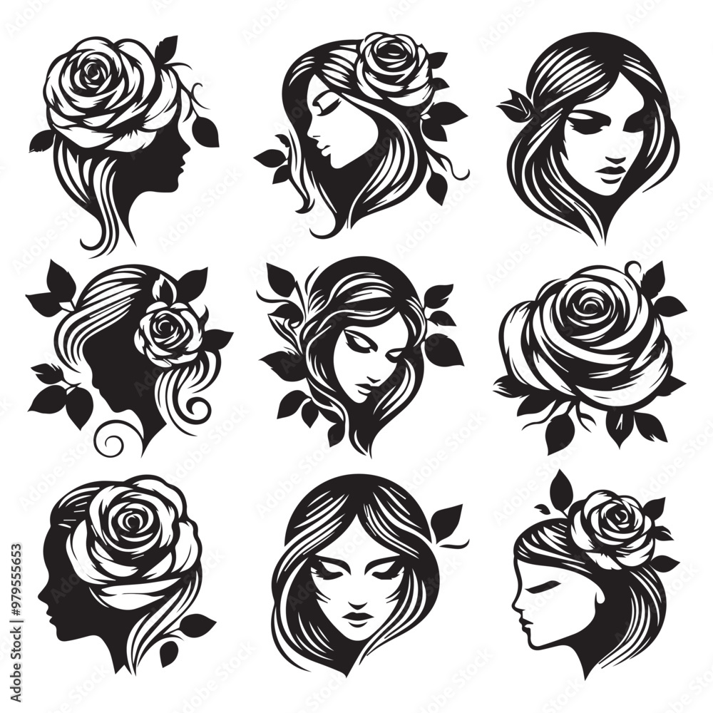Fototapeta premium Elegant Hairstyles for Modern Women