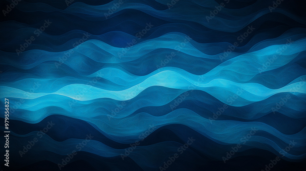 The image is a close up of a blue wave with a lot of detail The image is a close up of a blue wave with a lot of detail