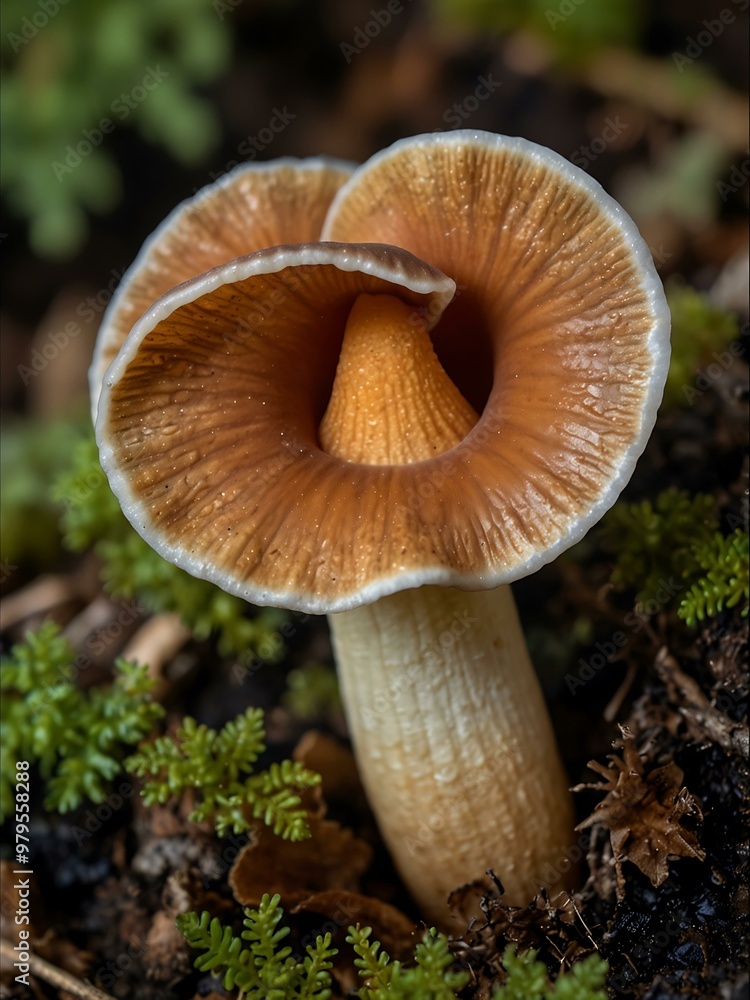 Close-up of a wood ear mushroom (Auricularia auricula-judae). Close-up of a wood ear mushroom (Auricularia auricula-judae).