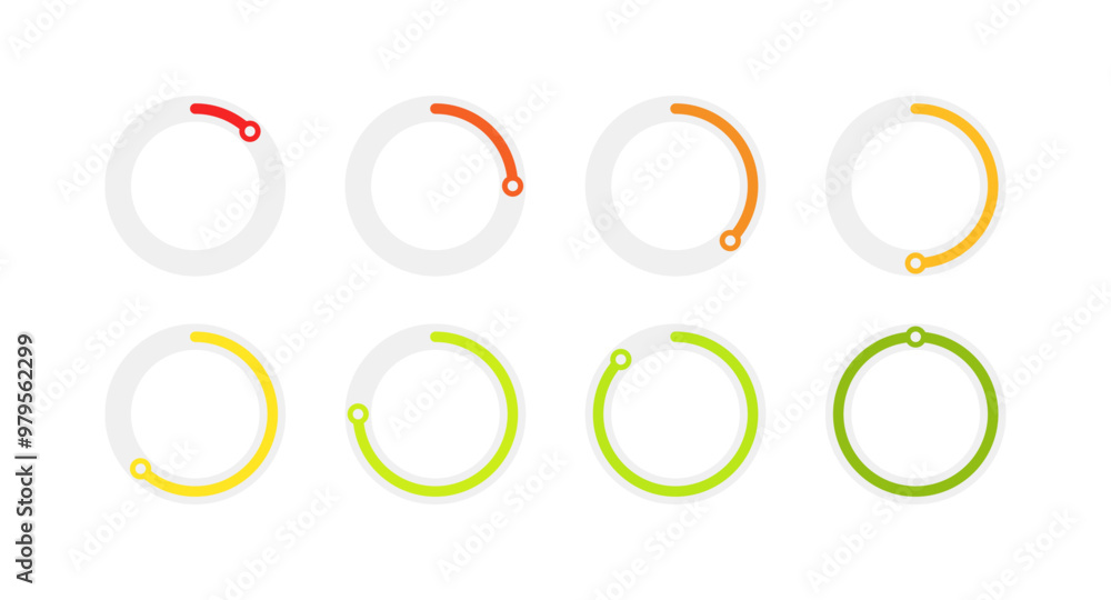 Loading set icons. Flat style. Vector icons. Loading set icons. Flat style. Vector icons.