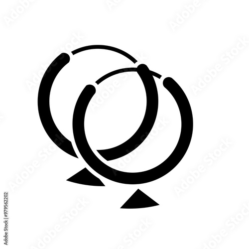 earrings glyph icon