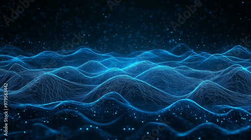 A colorful wave pattern with purple and blue colors