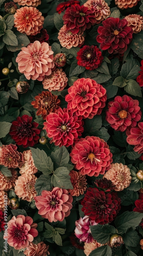 Gentle flowers of autumn dahlia abstract image Gentle flowers of autumn dahlia abstract image