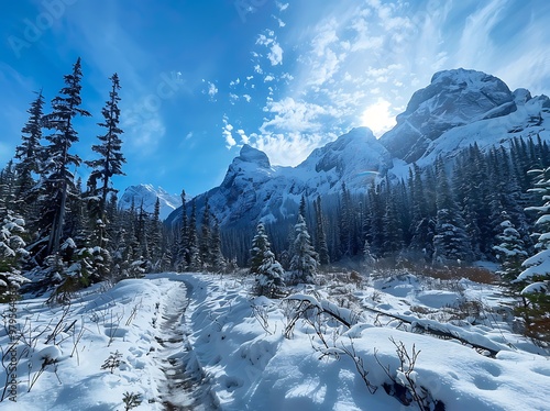 Winter Wonderland: Snow-Covered Landscape