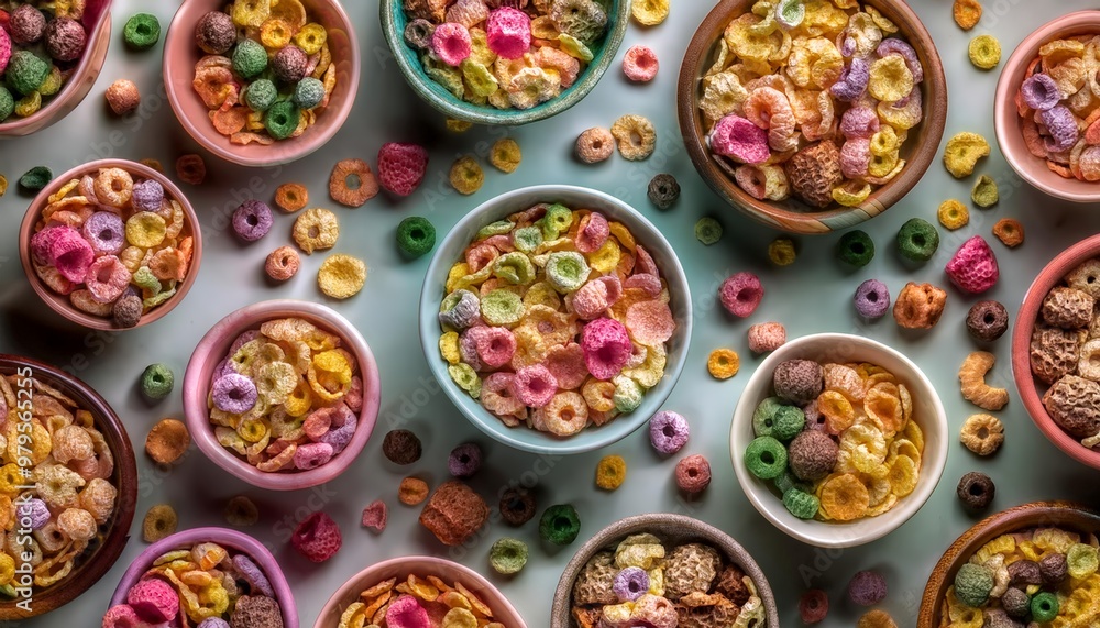 cereal breakfast bowl repeated pattern cereal breakfast bowl repeated pattern