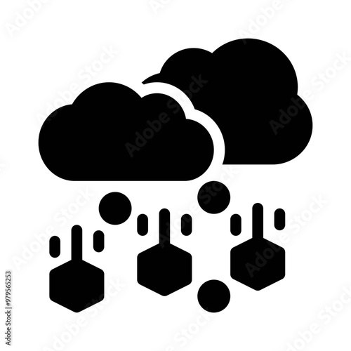 hail glyph icon