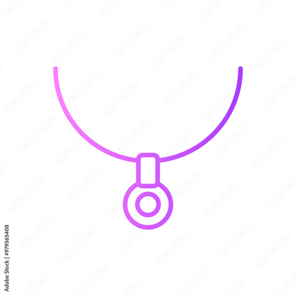 necklace gradient icon necklace gradient icon