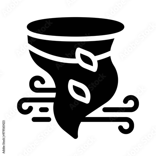 tornado glyph icon