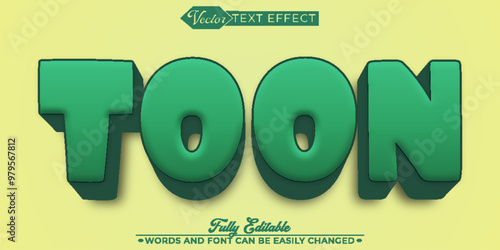  Toon Vector Editable Text Effect Template