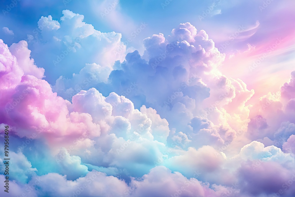 Soft, delicate pastel hues of pink, blue, and purple blend in a whimsical, dreamy cloudscape background, perfect for adding a touch of gentle elegance to any design. Soft, delicate pastel hues of pink, blue, and purple blend in a whimsical, dreamy cloudscape background, perfect for adding a touch of gentle elegance to any design.