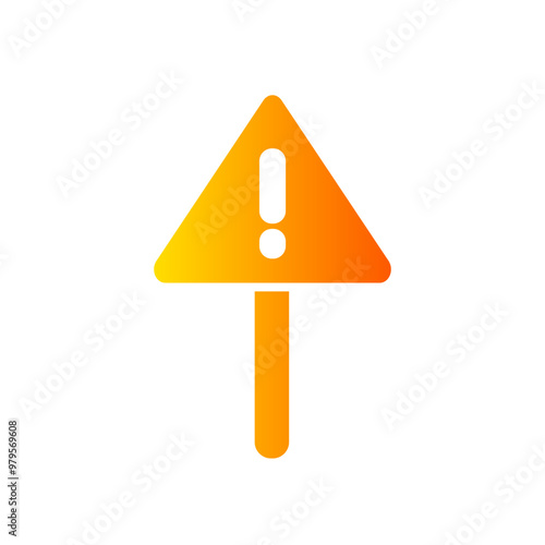 warning gradient icon