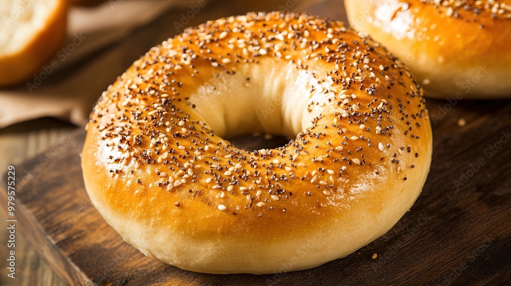 Fresh bagel on a white background, showcasing its round shape and textured surface, ideal for food photography, culinary presentations, and bakery visuals. Fresh bagel on a white background, showcasing its round shape and textured surface, ideal for food photography, culinary presentations, and bakery visuals.