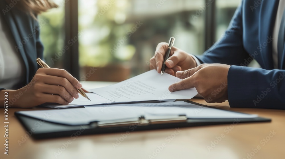 Business Handshake Sealing a Deal in Office Business Handshake Sealing a Deal in Office