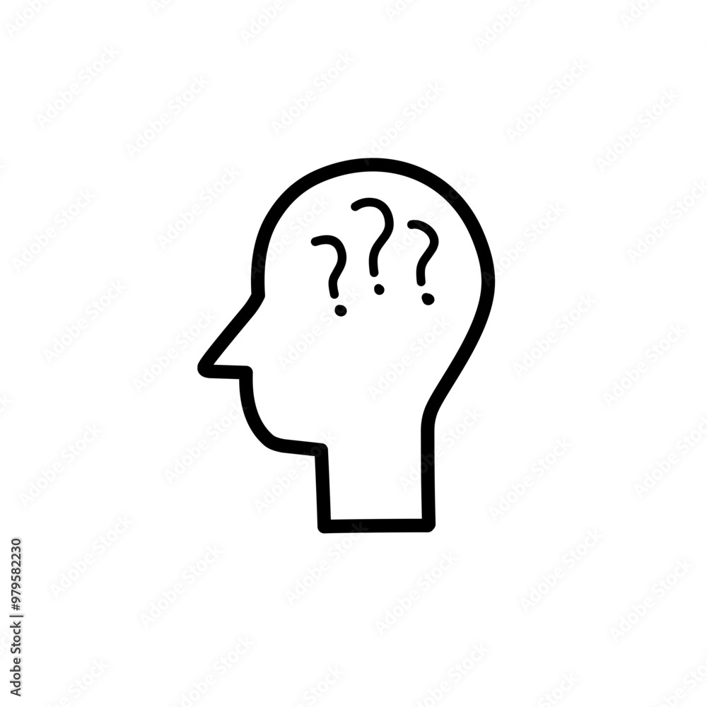 head icon with elements inside head icon with elements inside