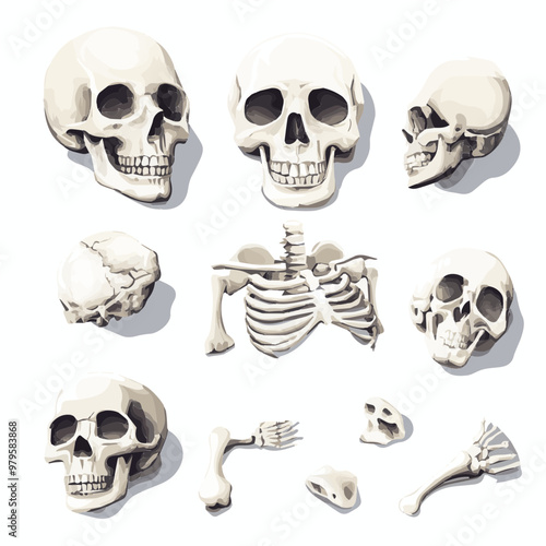 skull and bones spooky