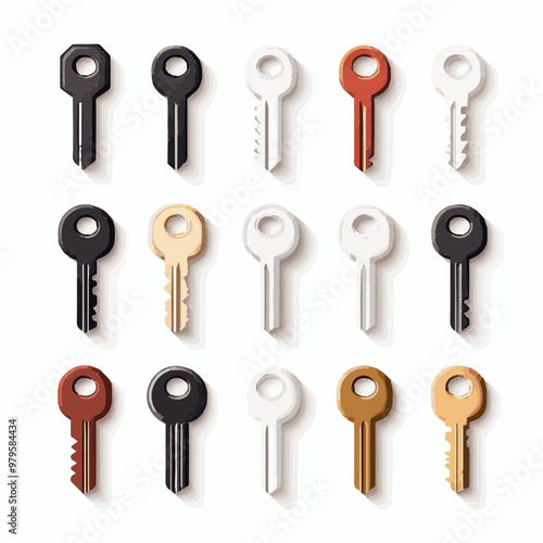 set of keys Icon sheet