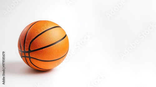 basketball on a white background