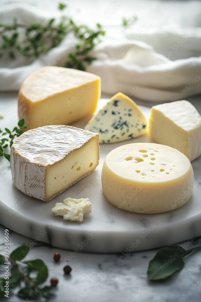 an elegant cheese platter with a variety of cheeses including Brie, Gouda, and Cheddar , Manchego, Gorgonzola, and Havarti , Camembert, Asiago, and Blue cheese arranged on a sleek, a gourmet market an elegant cheese platter with a variety of cheeses including Brie, Gouda, and Cheddar , Manchego, Gorgonzola, and Havarti , Camembert, Asiago, and Blue cheese arranged on a sleek, a gourmet market