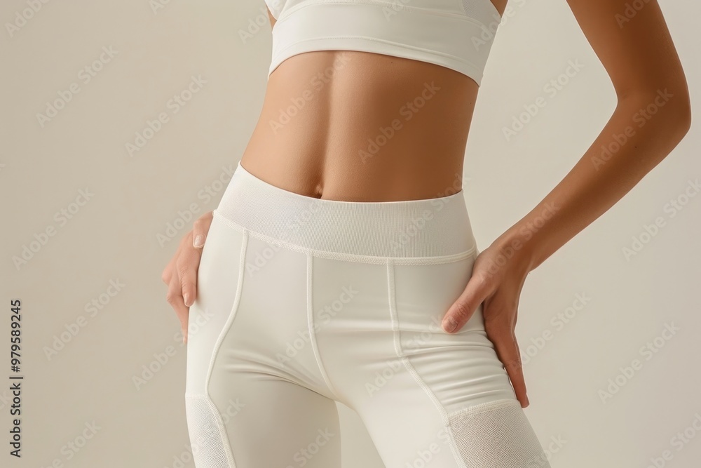 Fototapeta premium Sportswear apparel back underwear.