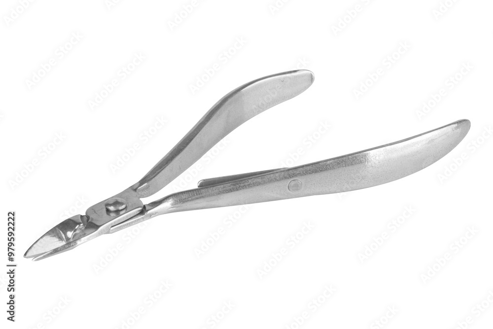 Fototapeta premium Nail clippers collection isolated on white background