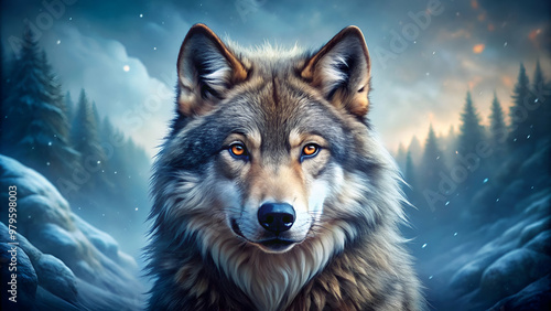 Wolf wallpaper poster