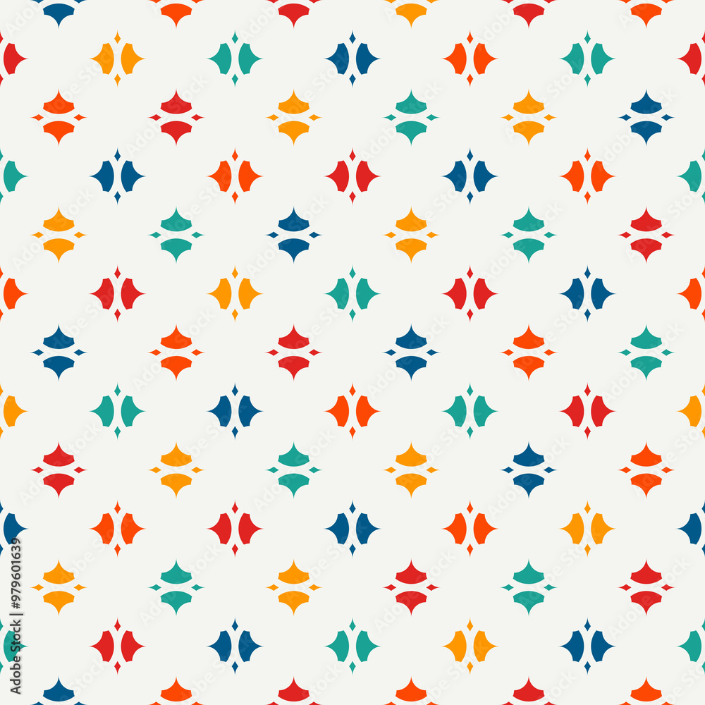 Minimalist pattern. Repeated stylized geometric figures ornament. Modern abstract background. Ornamental wallpaper. Simple digital paper, textile print. Seamless surface design. Vector illustration Minimalist pattern. Repeated stylized geometric figures ornament. Modern abstract background. Ornamental wallpaper. Simple digital paper, textile print. Seamless surface design. Vector illustration