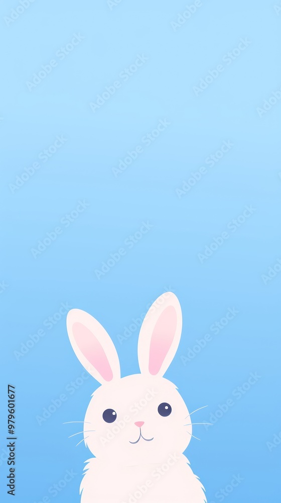 Obraz premium Rabbit selfie cute wallpaper animal cartoon mammal.