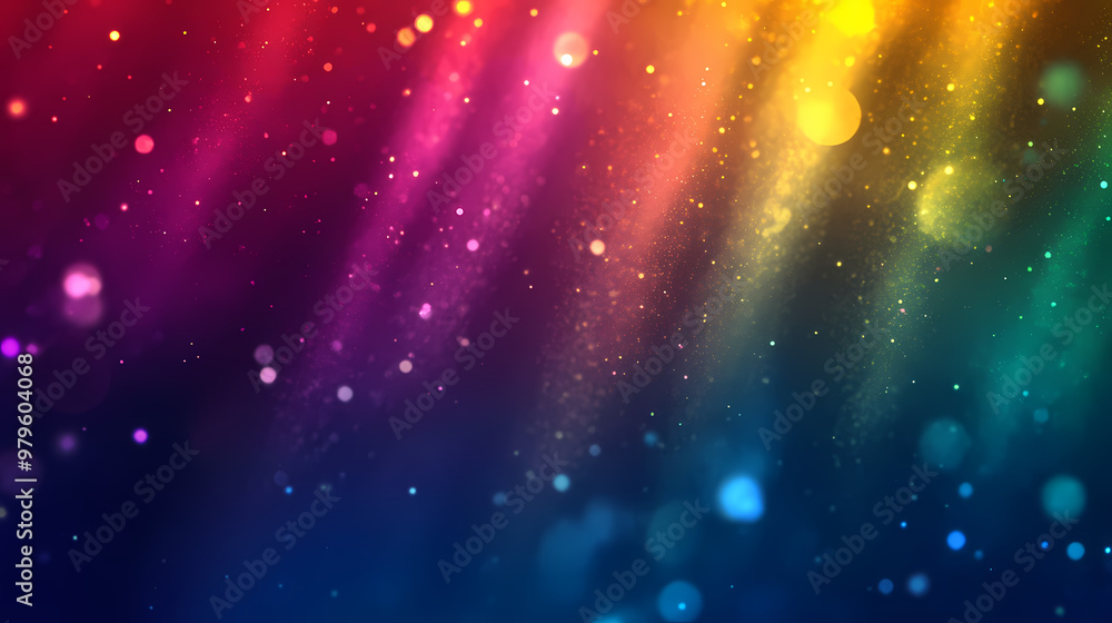 Fototapeta premium Abstract grainy spectrum light effect. Ambient Lighting. Illustration