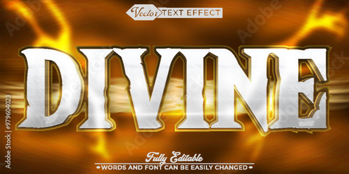 Dıvıne Angel  Vector Editable Text Effect Template