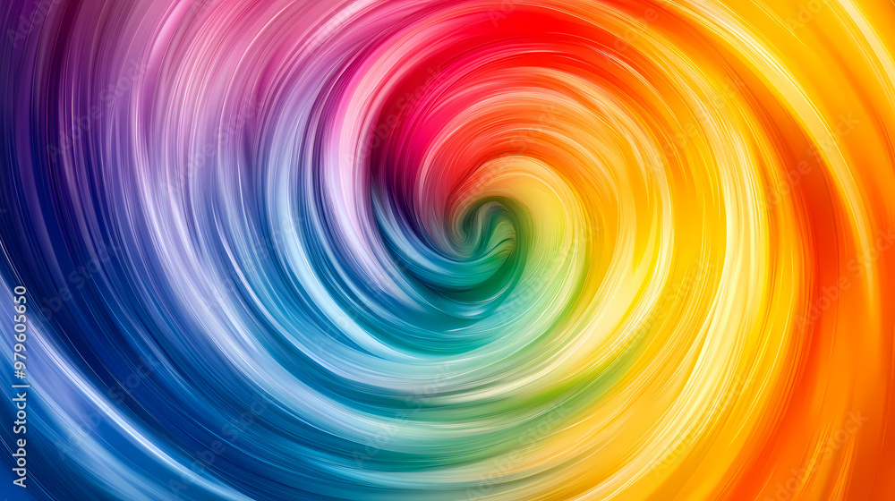 A vibrant swirl of rainbow colors in motion. Vibrant Colors. Illustration A vibrant swirl of rainbow colors in motion. Vibrant Colors. Illustration