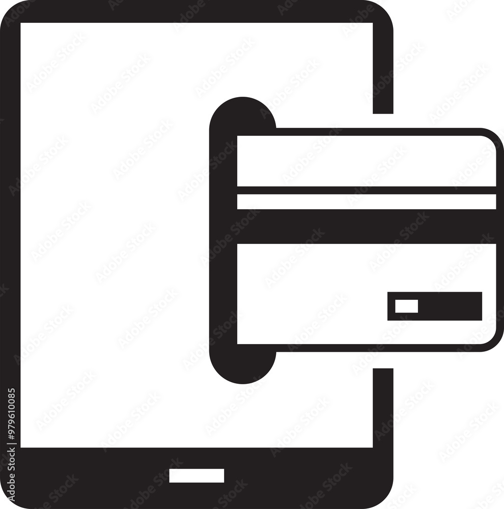 Card Payment on Smartphone Icon
Card Payment on Smartphone Icon