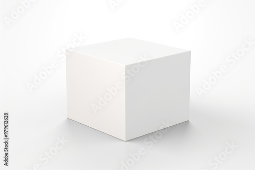 Small Carton Box Mockup simplicity carton white.