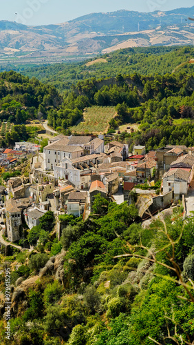 Borgo fantasma della Rabatana, quartiere abbandonato della cittadina di Tursi,Matera,Basilicata,Italy