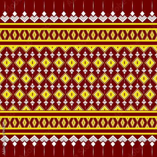 Bilde på lerret seamless pattern geometric Navajo sarong fabric vector