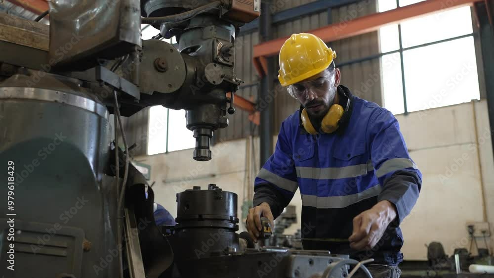 Blue collar workers are working at metal factory. Engineering and metal worker. Blue collar workers are working at metal factory. Engineering and metal worker.