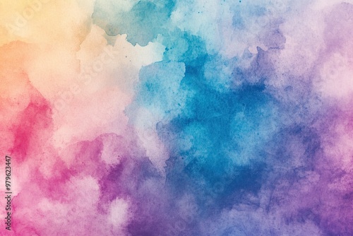 A vibrant watercolor background with a beautiful blend of colors, perfect for artistic and creative projects.