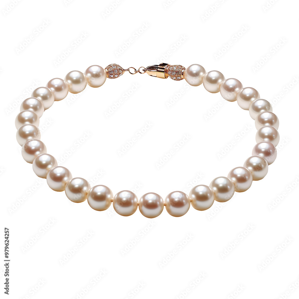 Pearl necklace isolated on transparent background Pearl necklace isolated on transparent background