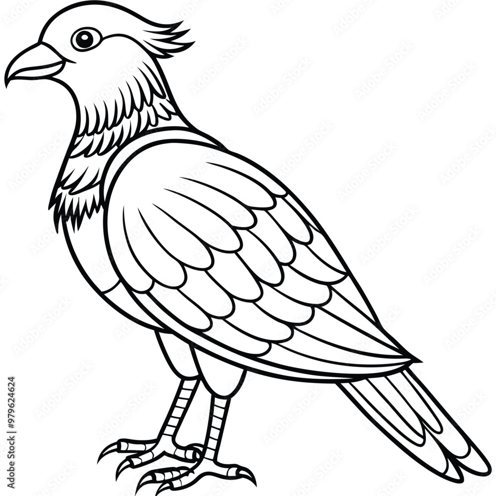 Fototapeta premium sketch of a bird