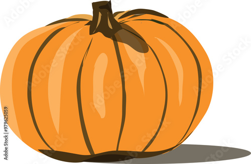 auyama which translates as West Indian pumpkin clipart or halloween pumpkin isolated on transparent background