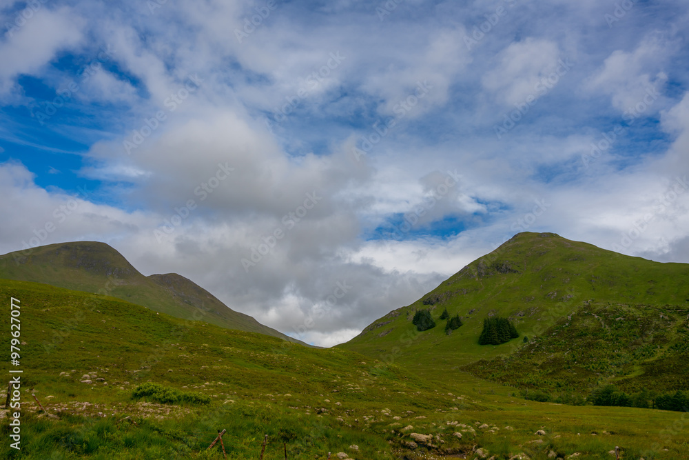 Beautiful landscape in Isle of Skye. Highlands of Scotland. Scotland, United Kingdom. Beautiful landscape in Isle of Skye. Highlands of Scotland. Scotland, United Kingdom.