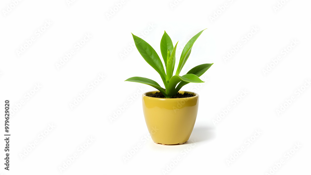 Potted plants in a minimalist style Potted plants in a minimalist style