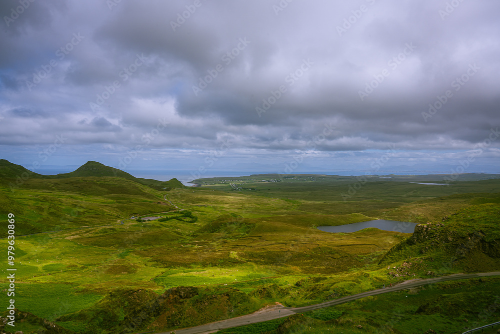 Beautiful landscape in Isle of Skye. Highlands of Scotland. Scotland, United Kingdom. Beautiful landscape in Isle of Skye. Highlands of Scotland. Scotland, United Kingdom.