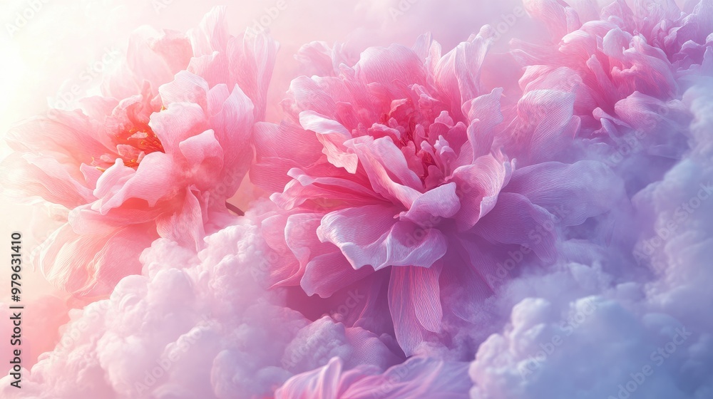 3D flower wallpaper with intricate detail and soft steam, giving the design a realistic and immersive feel. No logos or people. 3D flower wallpaper with intricate detail and soft steam, giving the design a realistic and immersive feel. No logos or people.