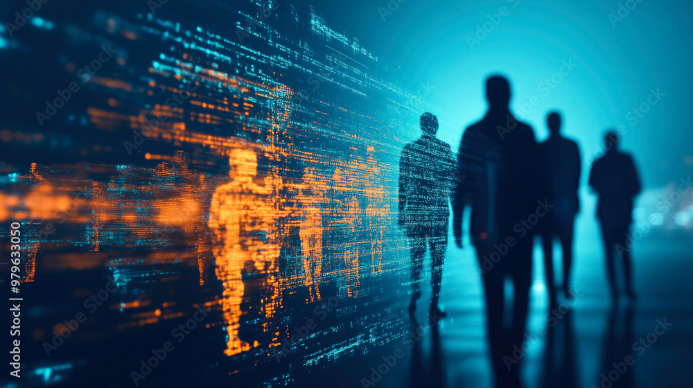 Fototapeta premium Concept of anonymity and disconnection