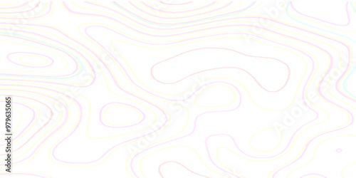 Topographic map background geographic line map with elevation assignments .abstract topographic vector white lines pattern. Modern design with White background with topographic wavy pattern design. 