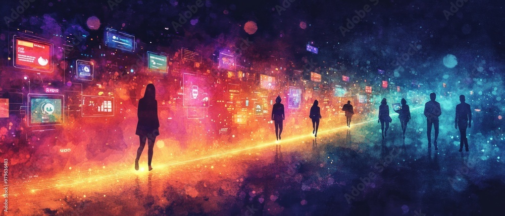 Obraz premium The Conversion Pathway, Digital Marketing Strategies