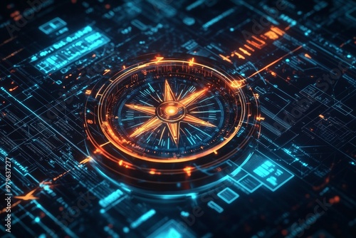 Wallpaper Mural The Data Driven Compass, Digital Marketing Strategies Torontodigital.ca