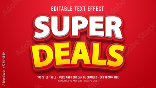 super deals editable text effect