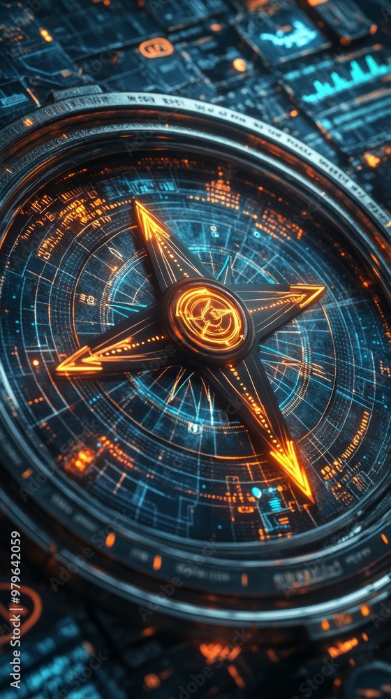 Obraz premium The Data Driven Compass, Digital Marketing Strategies