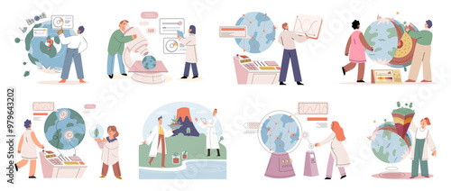 Science. Vector illustration. Science is systematic study natural world Knowledge is acquired through continuous learning and scientific exploration Skill development is essential for success